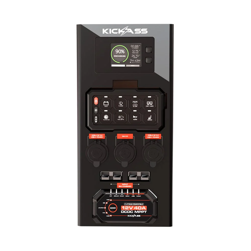KickAss 12V Wireless Canopy Power System with 40A DCDC Charger + Integrated Bluetooth - Image 3
