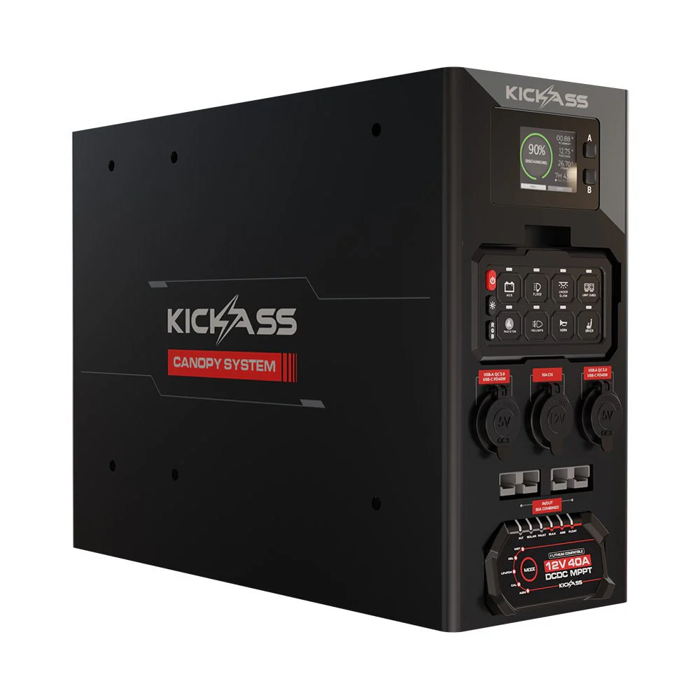 KickAss 12V Wireless Canopy Power System with 40A DCDC Charger + Integrated Bluetooth - Image 5