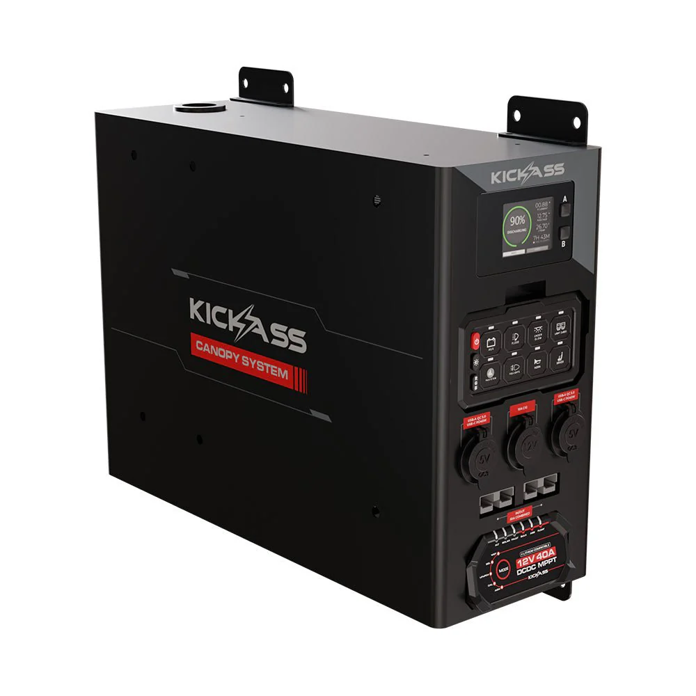KickAss 12V Wireless Canopy Power System with 40A DCDC Charger + Integrated Bluetooth - Image 7