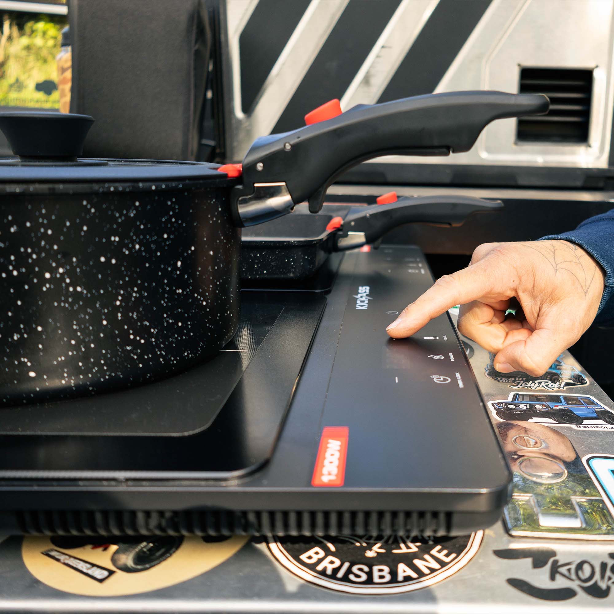KickAss Portable 2300W Dual Zone Induction Cooktop with 11 Power Levels - Image 4
