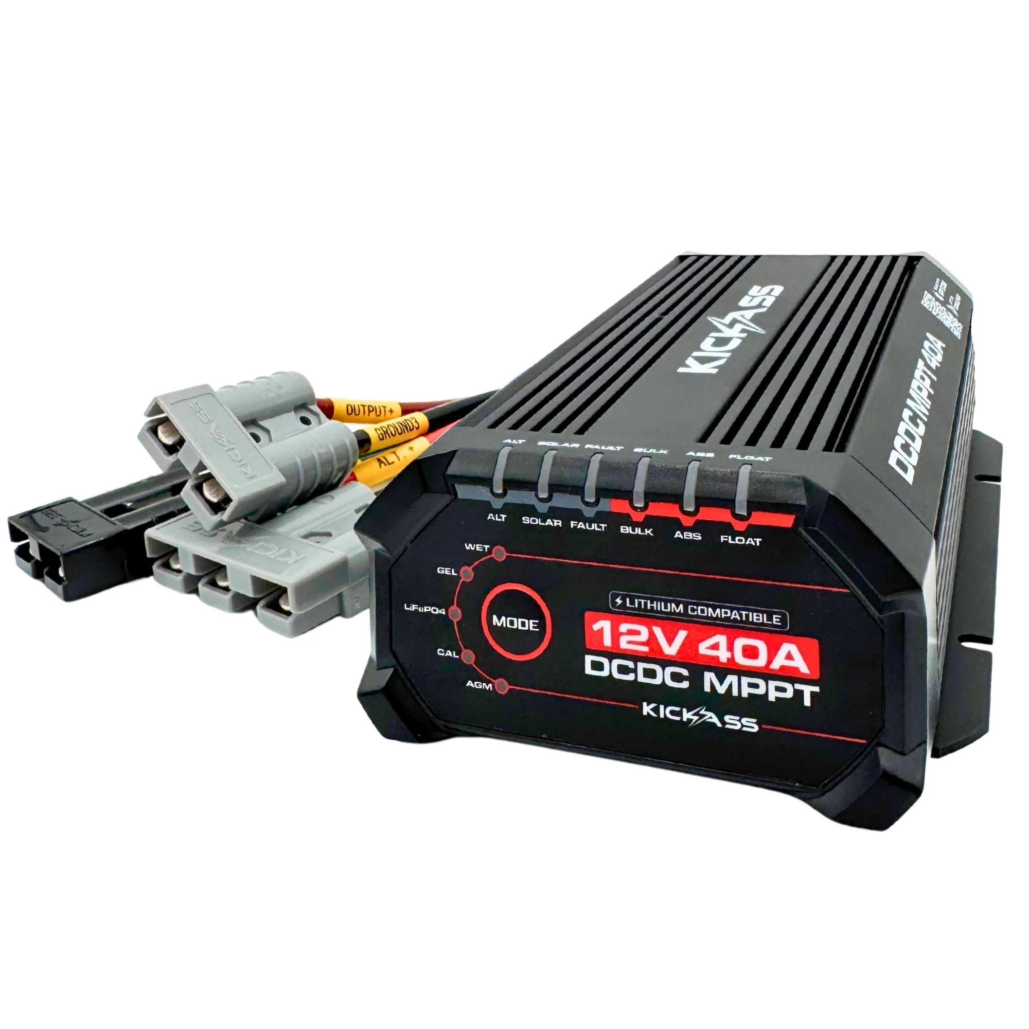 KickAss 230Ah Lithium Compact Complete Dual Battery Kit with 40A DCDC Charger, Smart Shunt and Wiring - Arctic White - Image 3